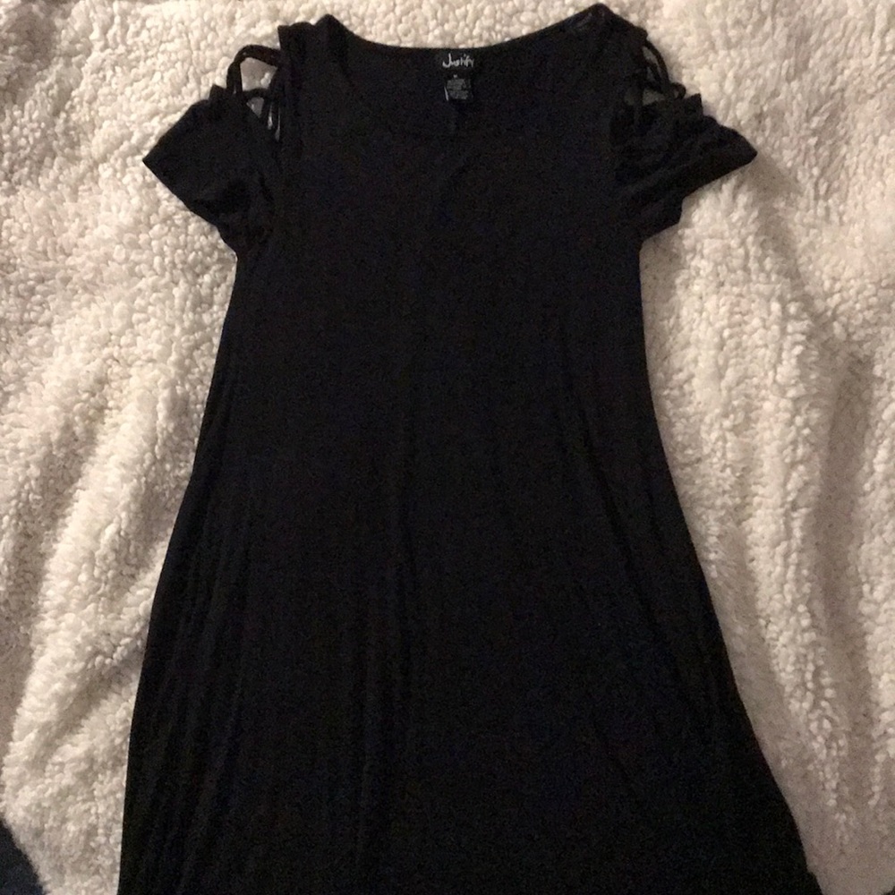 Straight black dress